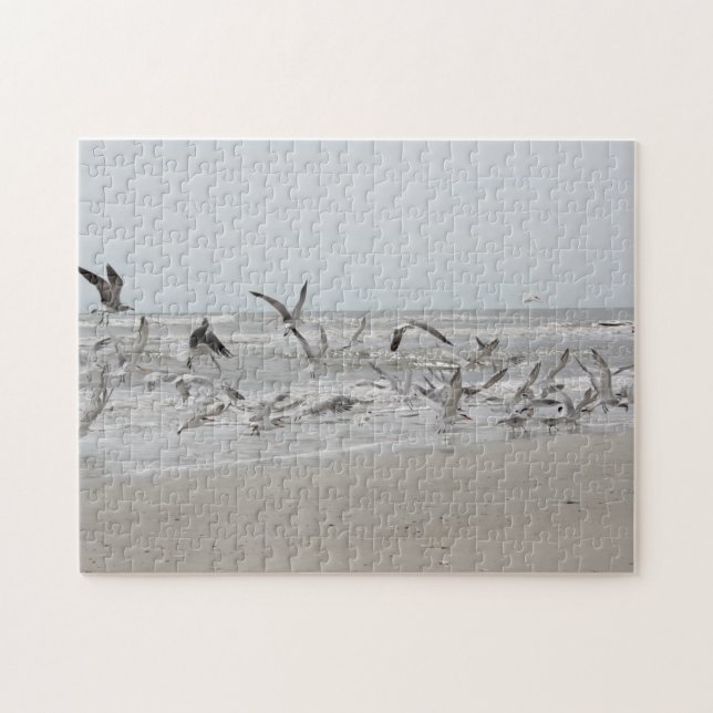 Seagulls in Flight Jigsaw Puzzle (Horizontal)