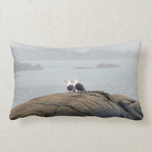 Seagulls in Kennebunkport, Maine Lumbar Cushion