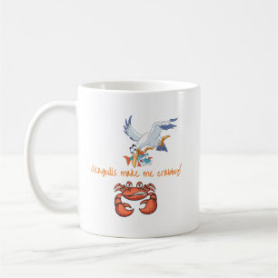 Seagulls Make Me Crabby Mug