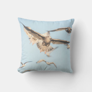 Seagulls Nature Photo Cushion