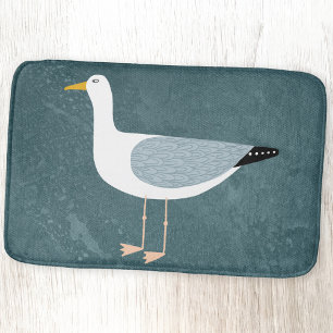 Seagulls Nautical Bath Mat