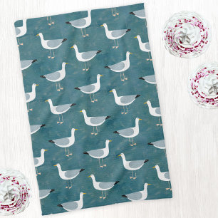 Seagulls Nautical Tea Towel