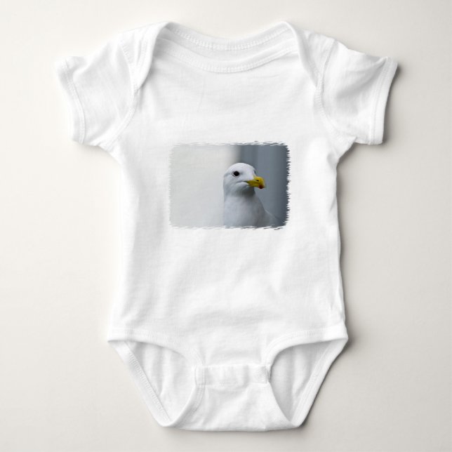 Seagulls Need Love Too Baby Bodysuit (Front)