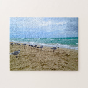 Seagulls on the Beach Puzzle