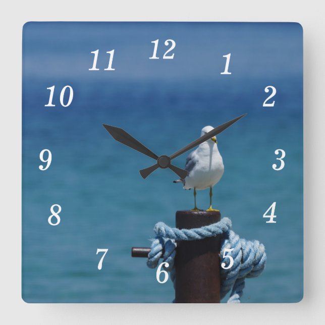 Seagulls Paradise At Mackinac Wall Clock (Front)