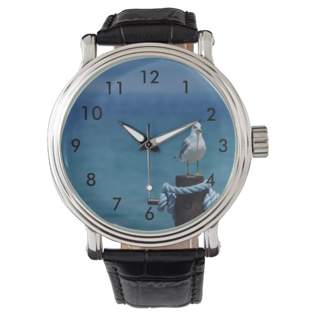 Seagulls Paradise At Mackinac Watch (Front)