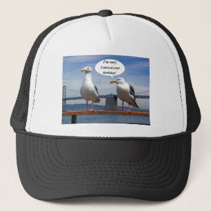 seagulls talking trucker hat