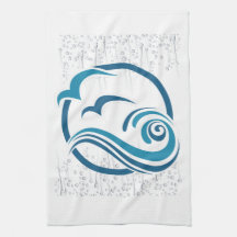 Seagulls Waves Sea