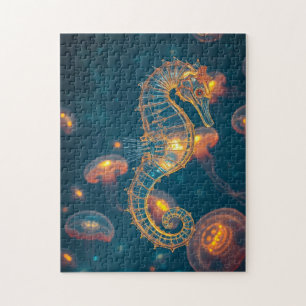 seahorse and jellyfish magic jigsaw puzzle