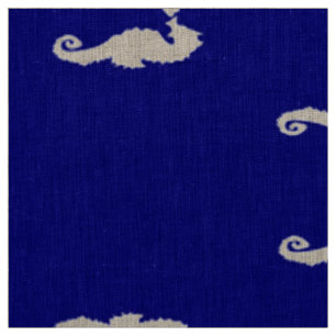 Seahorse and Shell Fabric