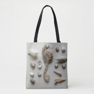 Seahorse And Shells Tote Bag