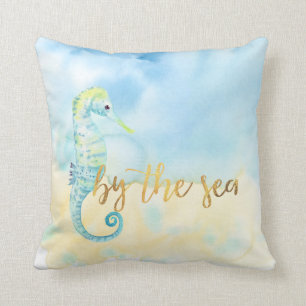 Seahorse and Starfish Cushion