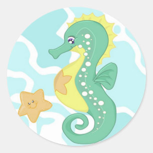 Seahorse and Starfish Stickers