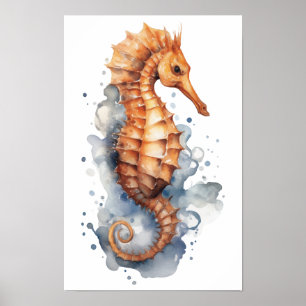 Seahorse animal invertebrate poster