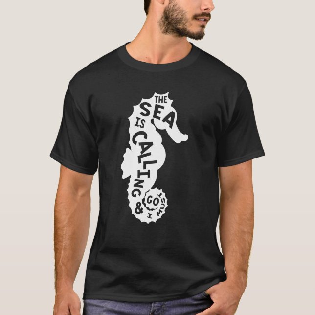 Seahorse Aquatic Sea Hippocampus Animal Fish T-Shirt (Front)