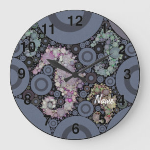 Seahorse art large clock