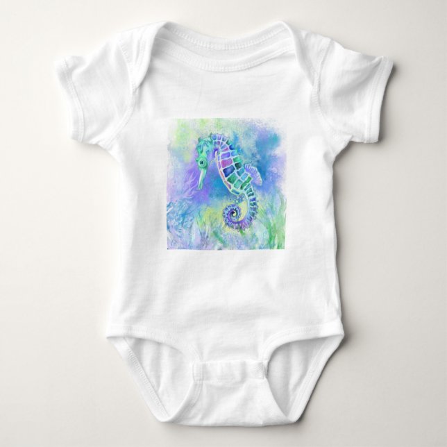 Seahorse Baby Bodysuit (Front)