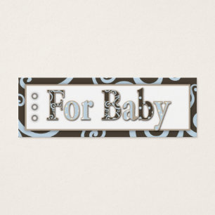 Seahorse Baby Boy Gift Tag