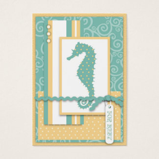 Seahorse Baby Thank You Notecard