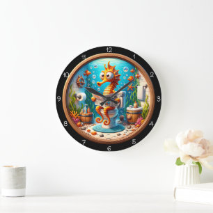 Seahorse Bathroom Reader Clock