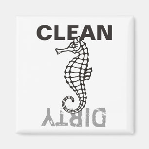 Seahorse Black Magnet