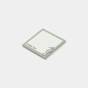 Seahorse Black Post-it Notes