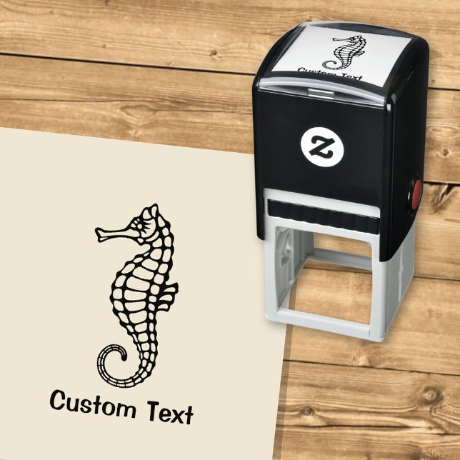 Seahorse Black Self-inking Stamp (Creator Uploaded)