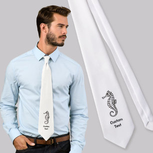 Seahorse Black Tie