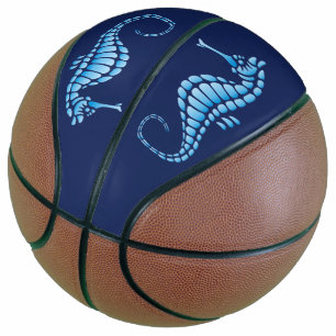 Seahorse Blue Basketball