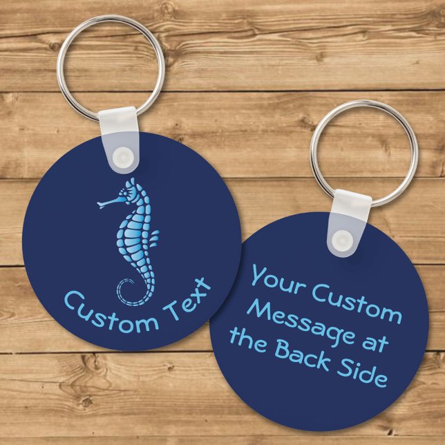 Seahorse Blue Keychain (Creator Uploaded)