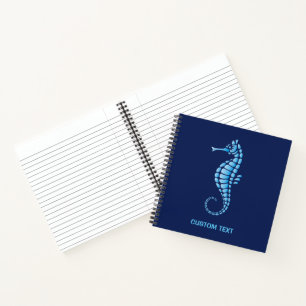 Seahorse Blue Notebook