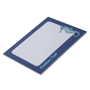 Seahorse Blue Notepad