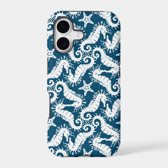 Seahorse Blue Pattern (Back)