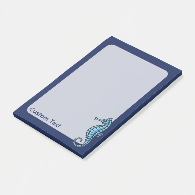 Seahorse Blue Post-it Notes (Angled)