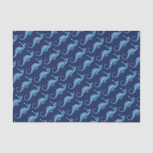 Seahorse Blue Tissue Paper