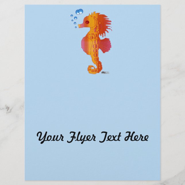 Seahorse Bubble Baby Flyer (Front)