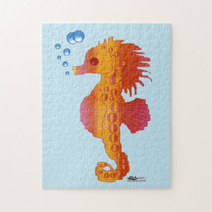 Seahorse Bubble Baby Jigsaw Puzzle