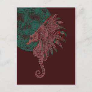 seahorse by the moon postcard