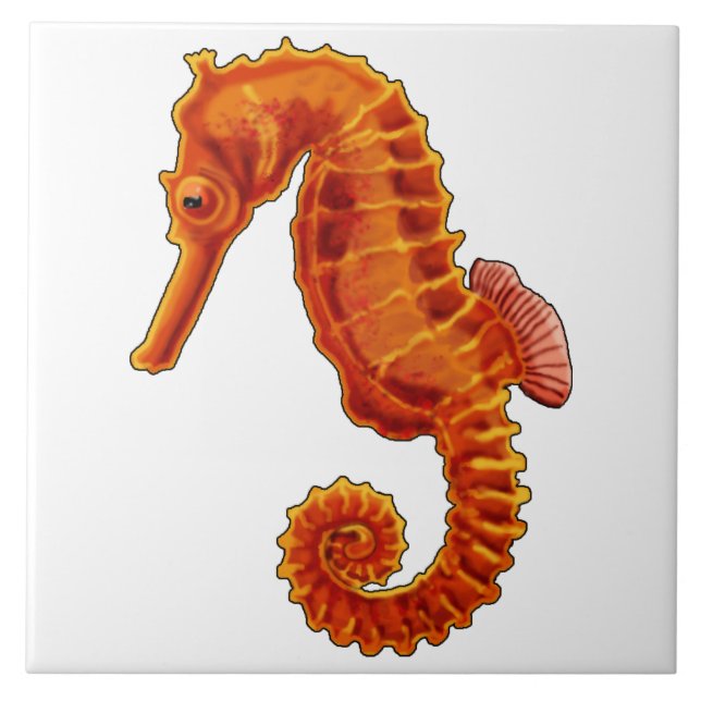 Seahorse Ceramic Tile (Front)