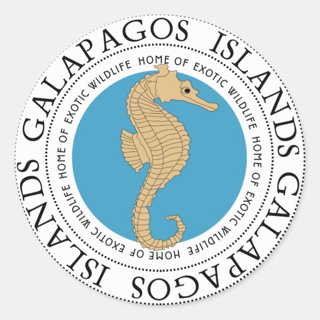 Seahorse Classic Round Sticker (Front)