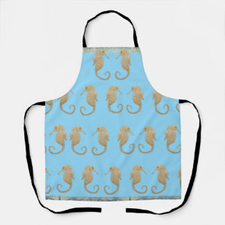 Seahorse Courage Maureen Girard Fish Sea Life Apron