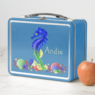 Seahorse Customise Metal Lunch Box
