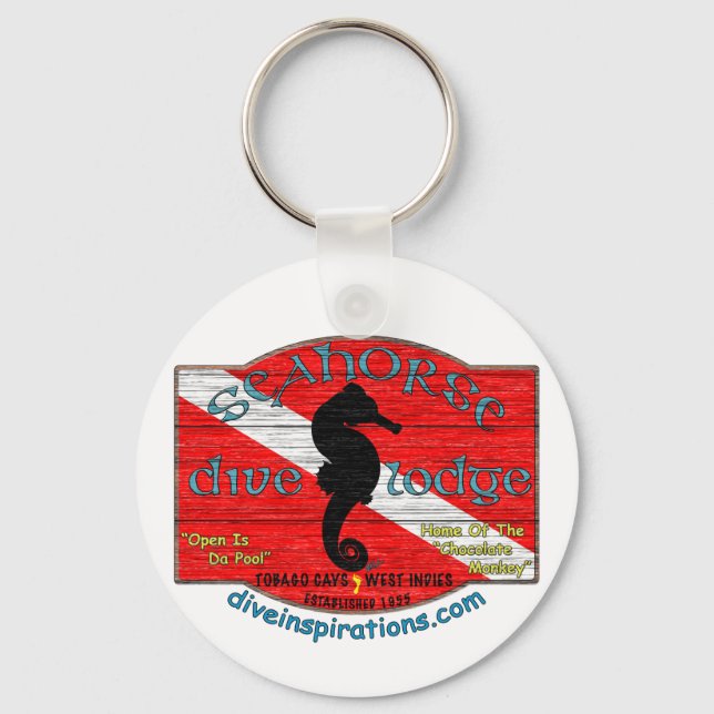 Seahorse Dive Lodge Key Ring (Front)