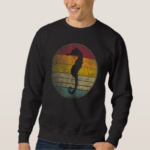 Seahorse Fish Ocean Vintage Distressed Retro 70s 8 Sweatshirt