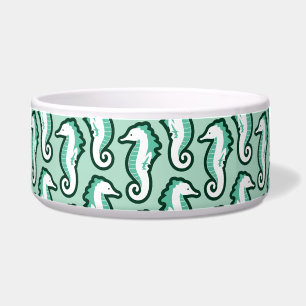 Seahorse Frolic Pet Bowl - Green