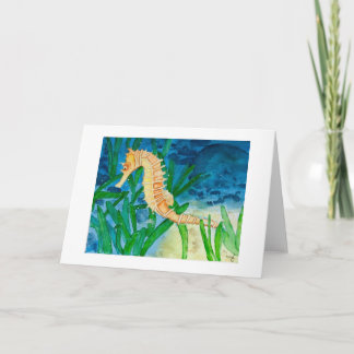 Seahorse Greeting Card