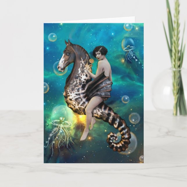 Seahorse - greeting card (Front)