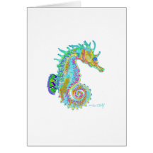 Seahorse Greeting Card