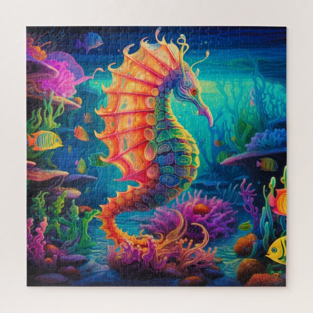 🐙Seahorse Guardian Puzzle (Vertical)