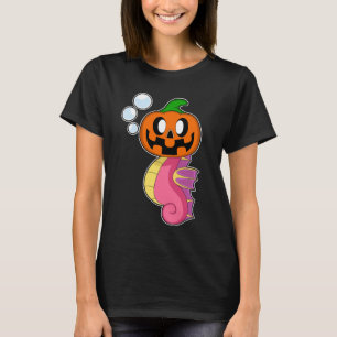 Seahorse Halloween Pumpkin T-Shirt